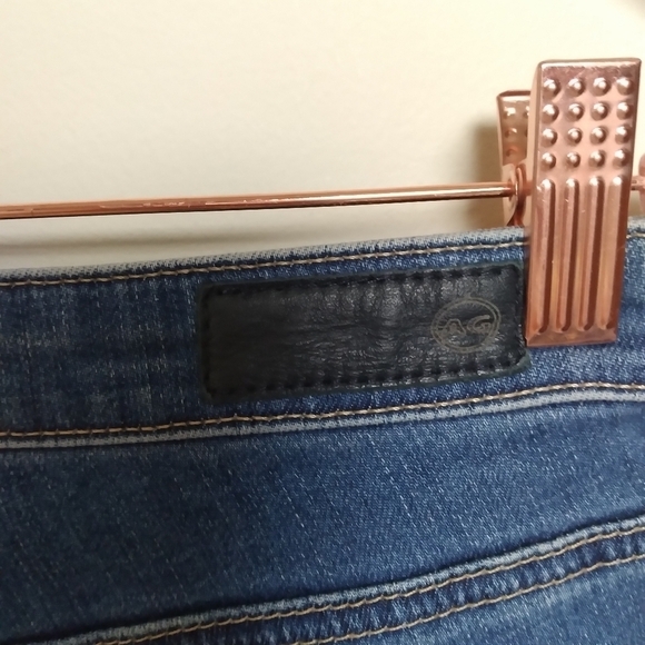 AG For Anthro Medium Wash Stevie Slim Straight Ankle Jeans Size 25 Regular - Picture 5 of 14